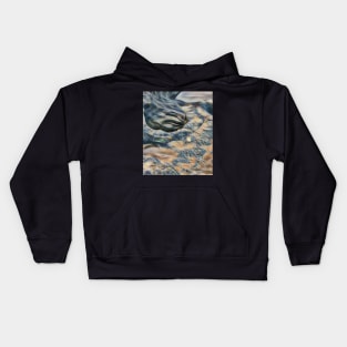 Abstract fabulous beach rocks Kids Hoodie